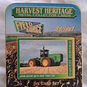 1996 Harvest Heritage Field Force Series 1 John Deere 6 Metal Card Set Sealed